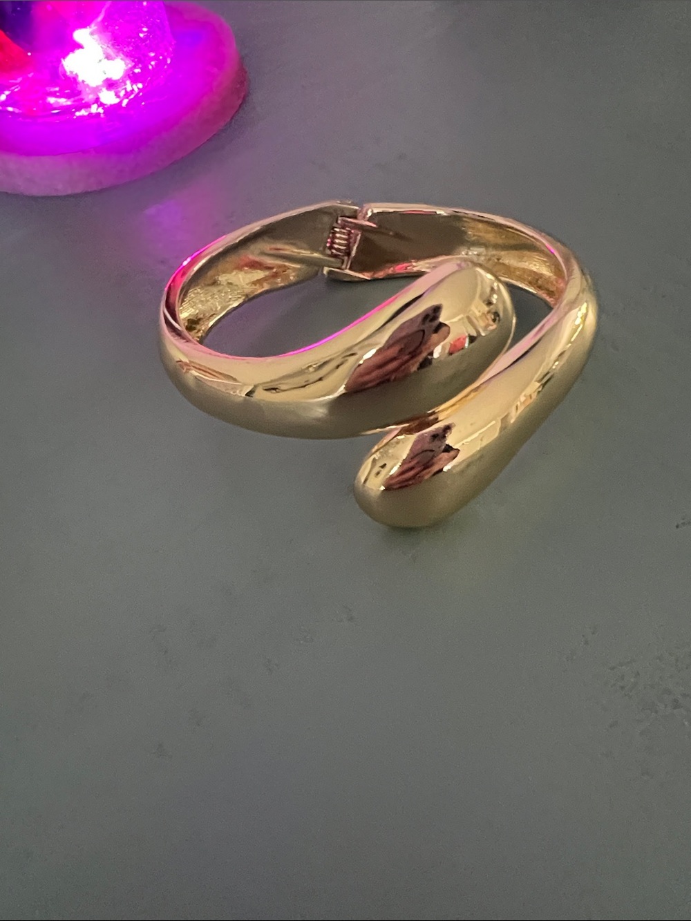 Gold-Tone Sculptural Cuff Bracelet - Women Jewelry